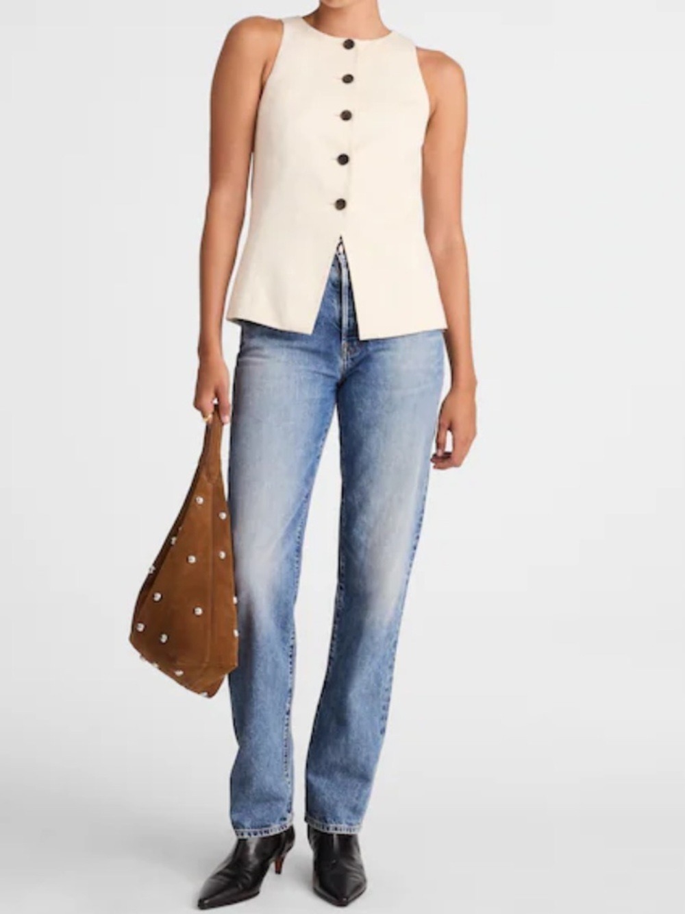 Madewell The Longline Classic Minimalist Straight Jean
